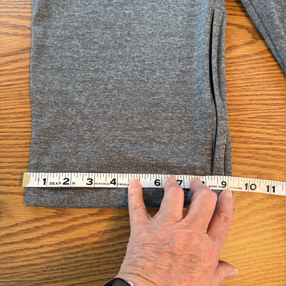 Straight Leg Heather Gray Joggers by Champion, Warm Lining. - Picture 7 of 12
